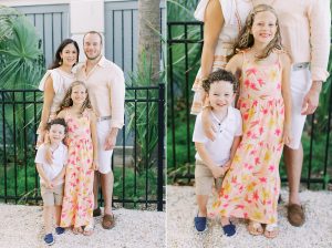 parents hug two children during Isle of Palms family photos