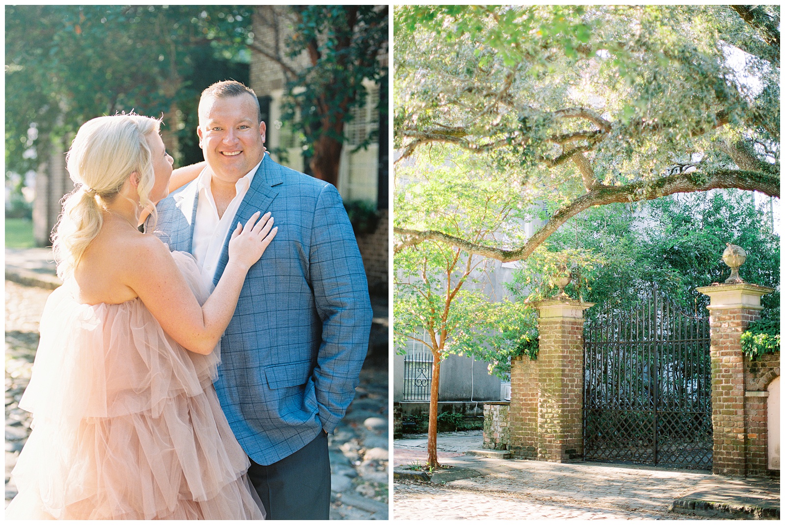  Downtown Charleston engagement session for stylish couple 