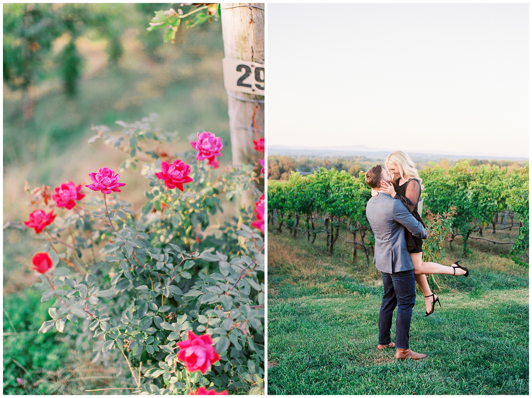 Raffaldini Vineyards engagement session for young couple 