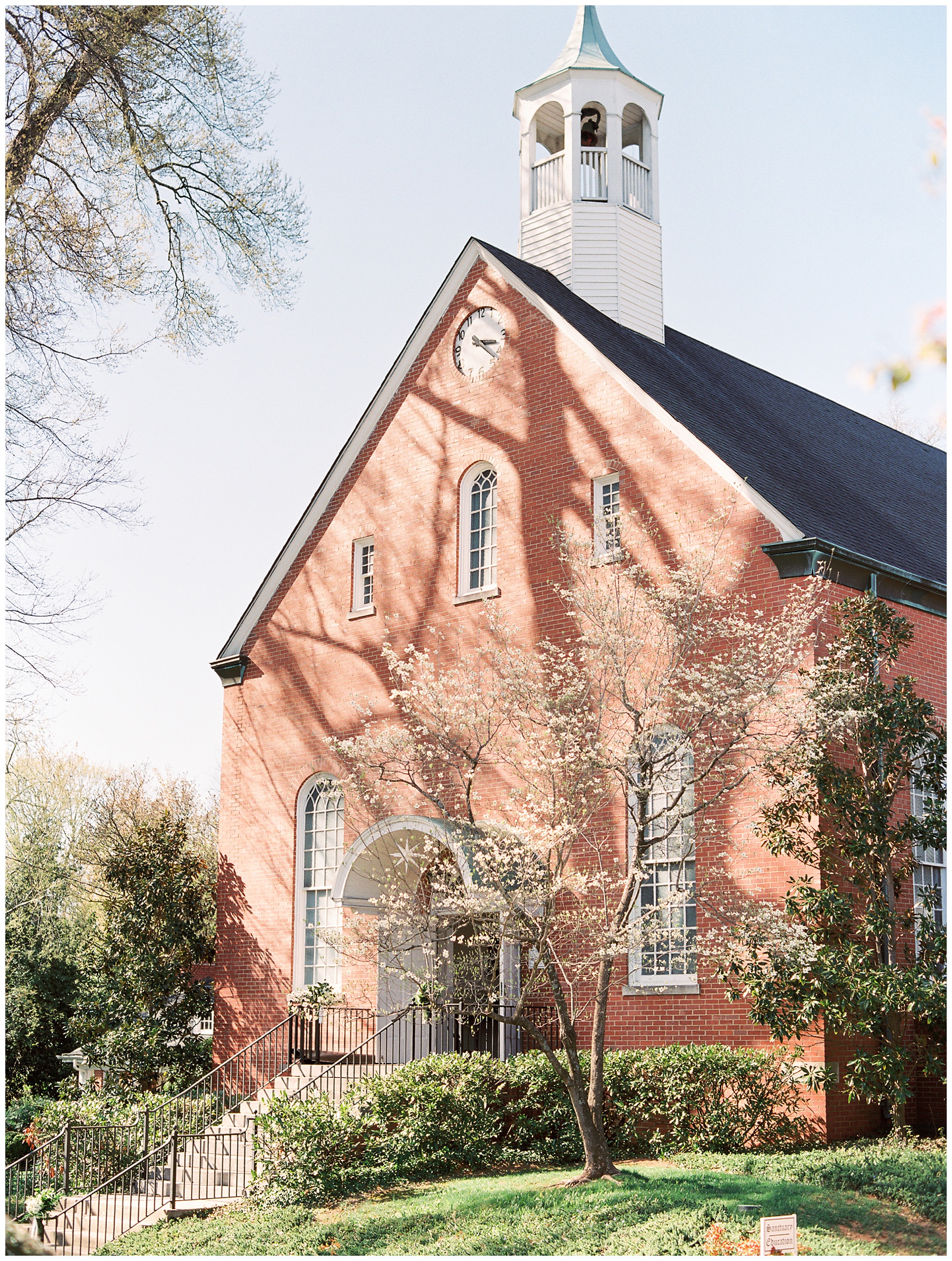 traditional church wedding at Little Church on the Lane in Charlotte NC 