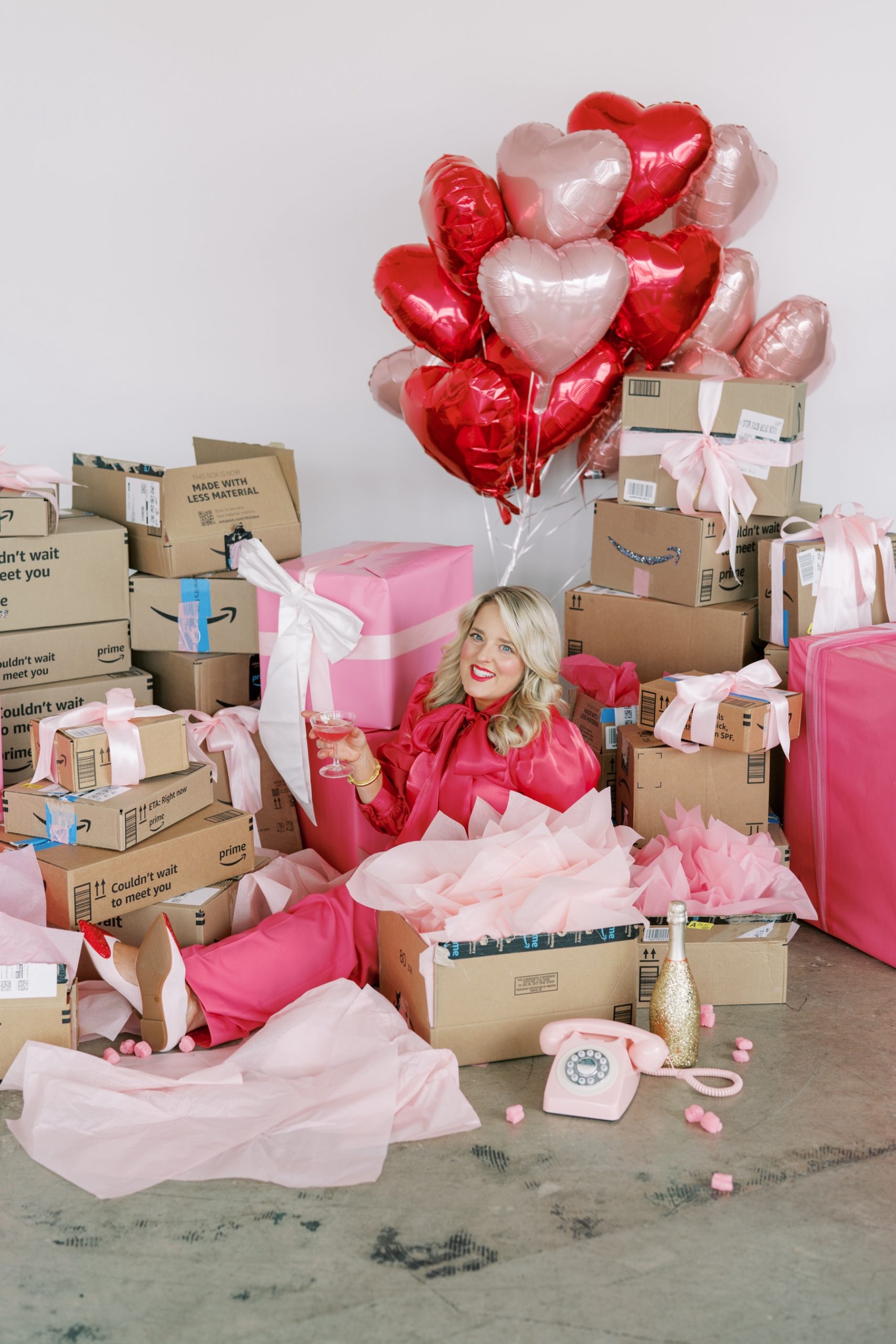 Charlotte, NC branding session for online shopping business, Shopping in Sequins