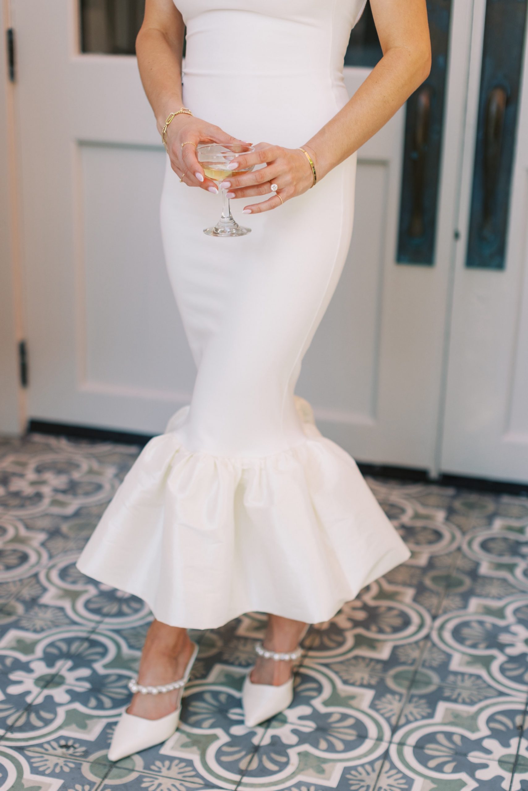 Bride-to-be the night before wedding 