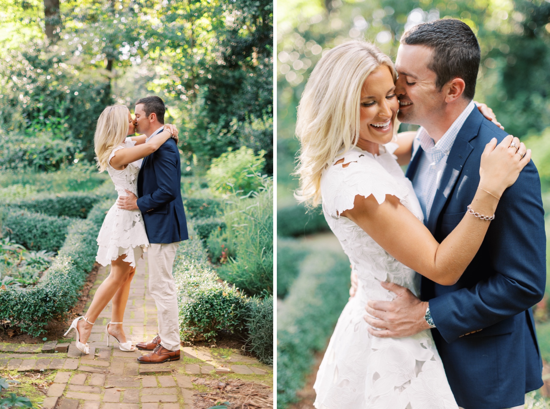 Sweet and romantic engagement portraits 