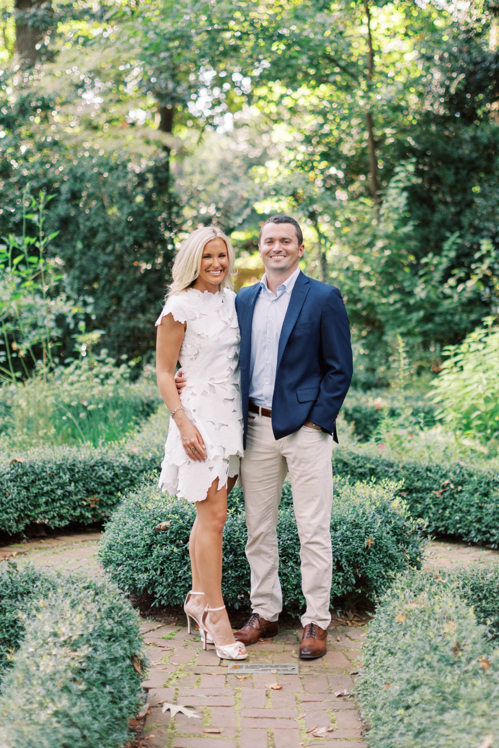 Garden-Inspired Engagement Session at Winghaven Gardens in Charlotte, NC