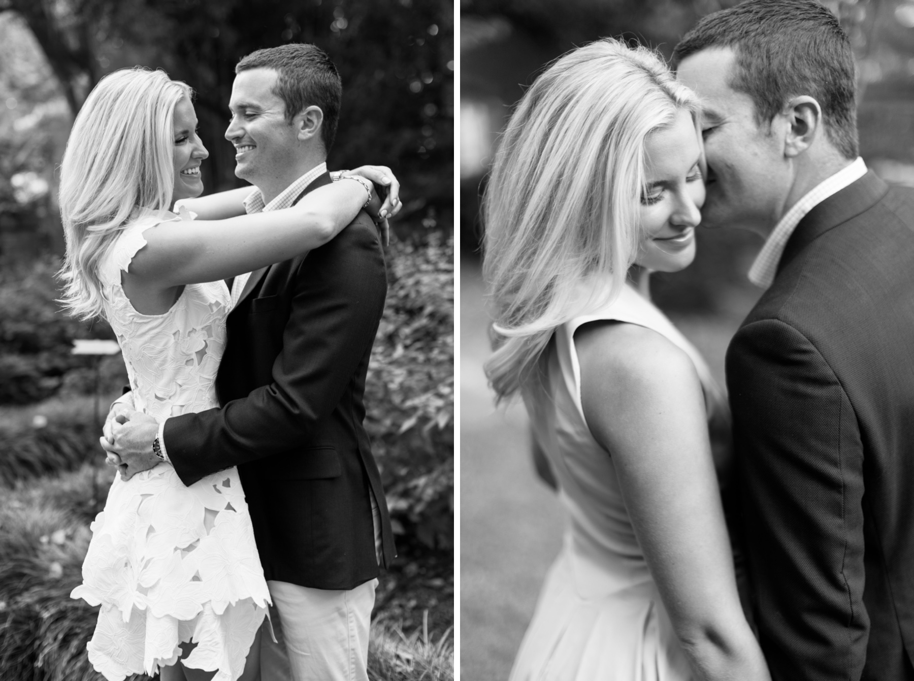 Timeless engagement portraits in black and white