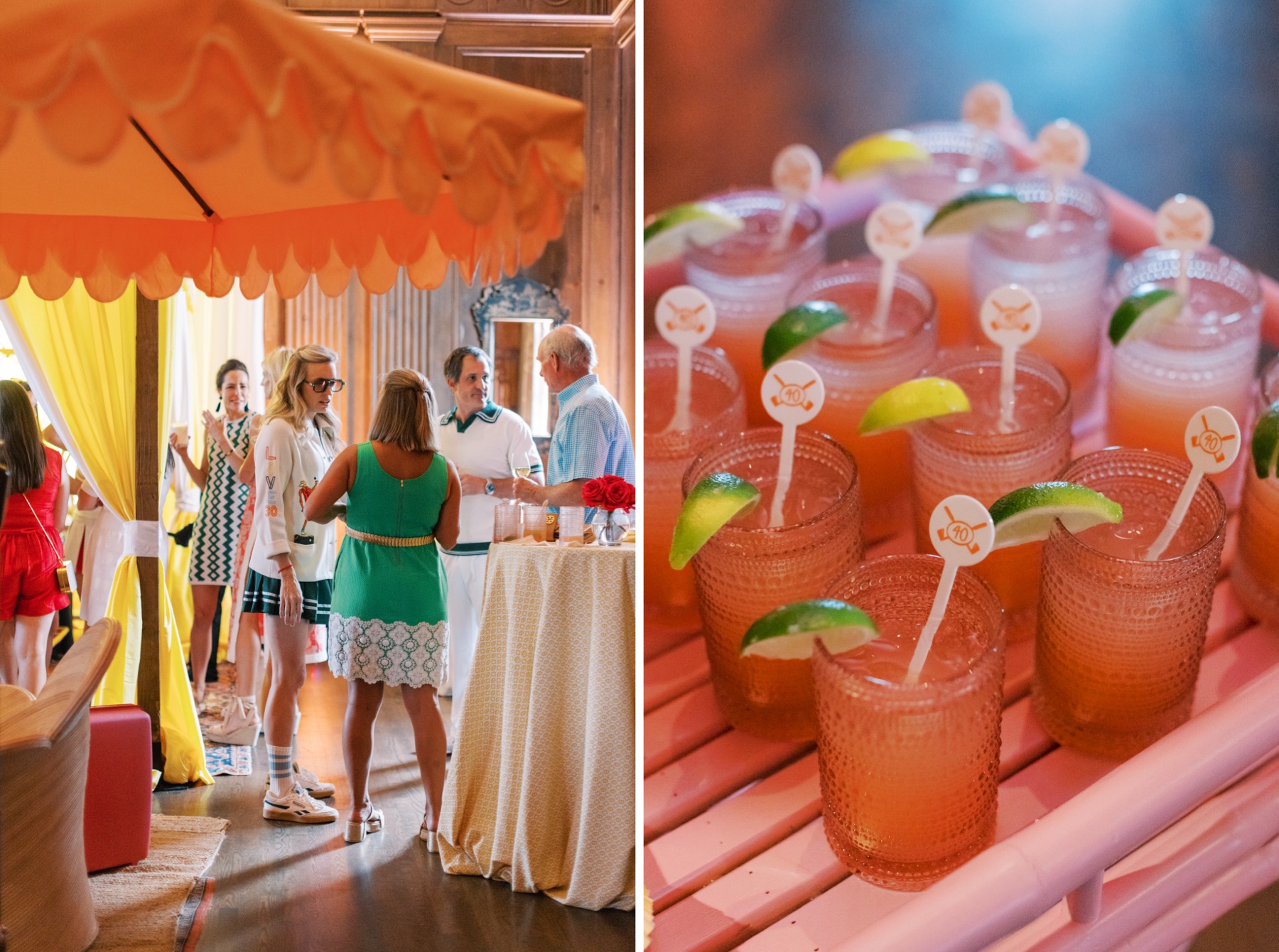 fun and playful details from A Palm Beach Inspired party