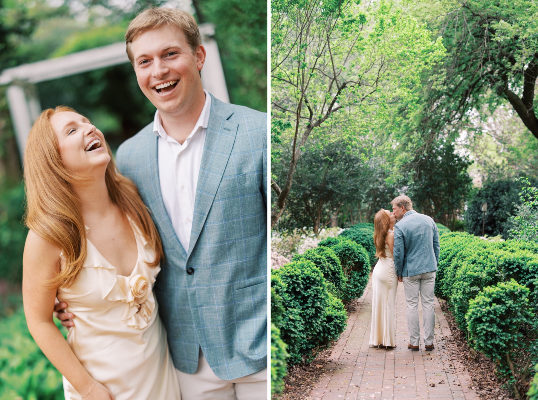 Candid engagement photos from spring session 