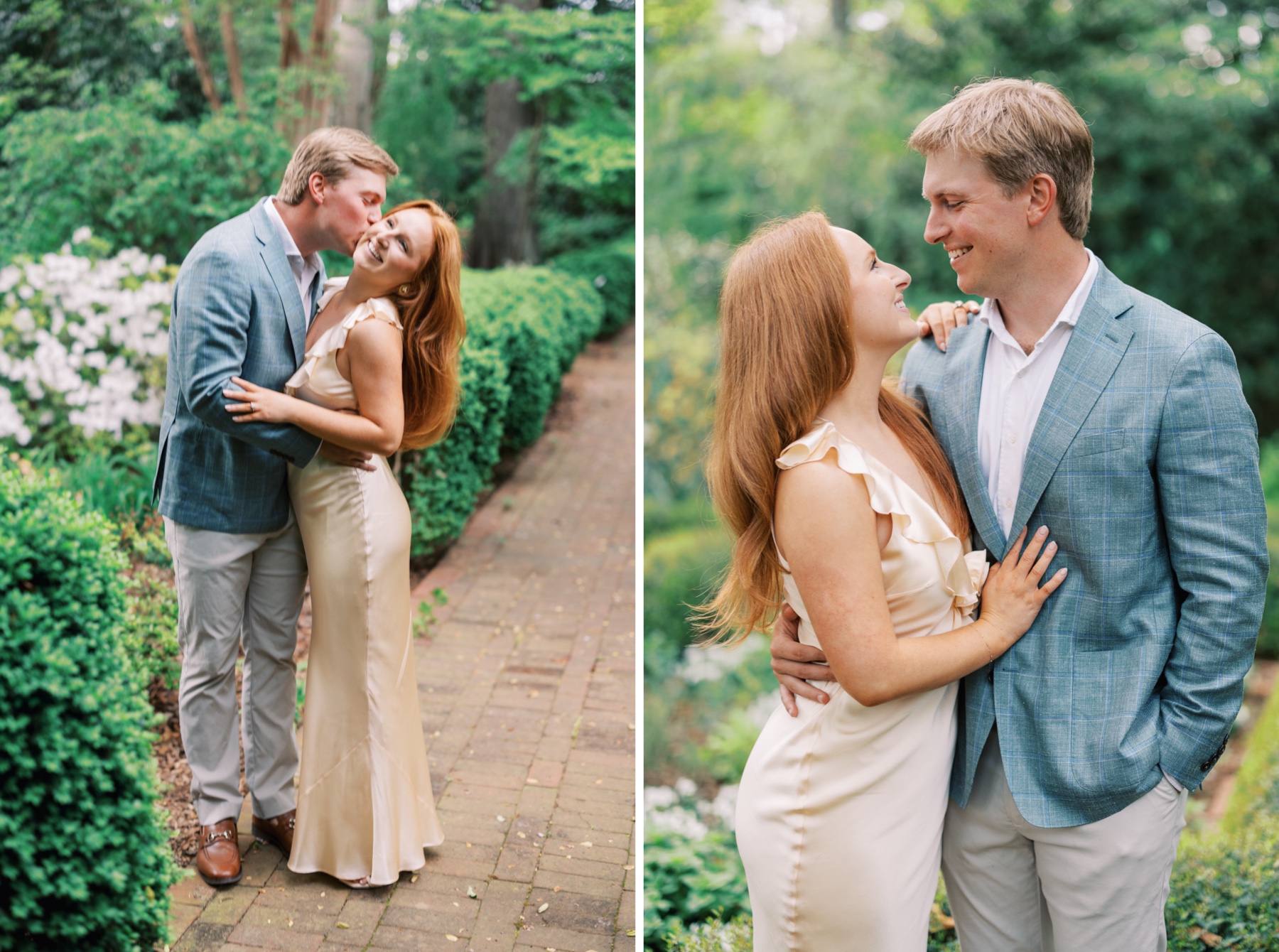 Charlotte Engagement Session at Wing Haven Gardens 
