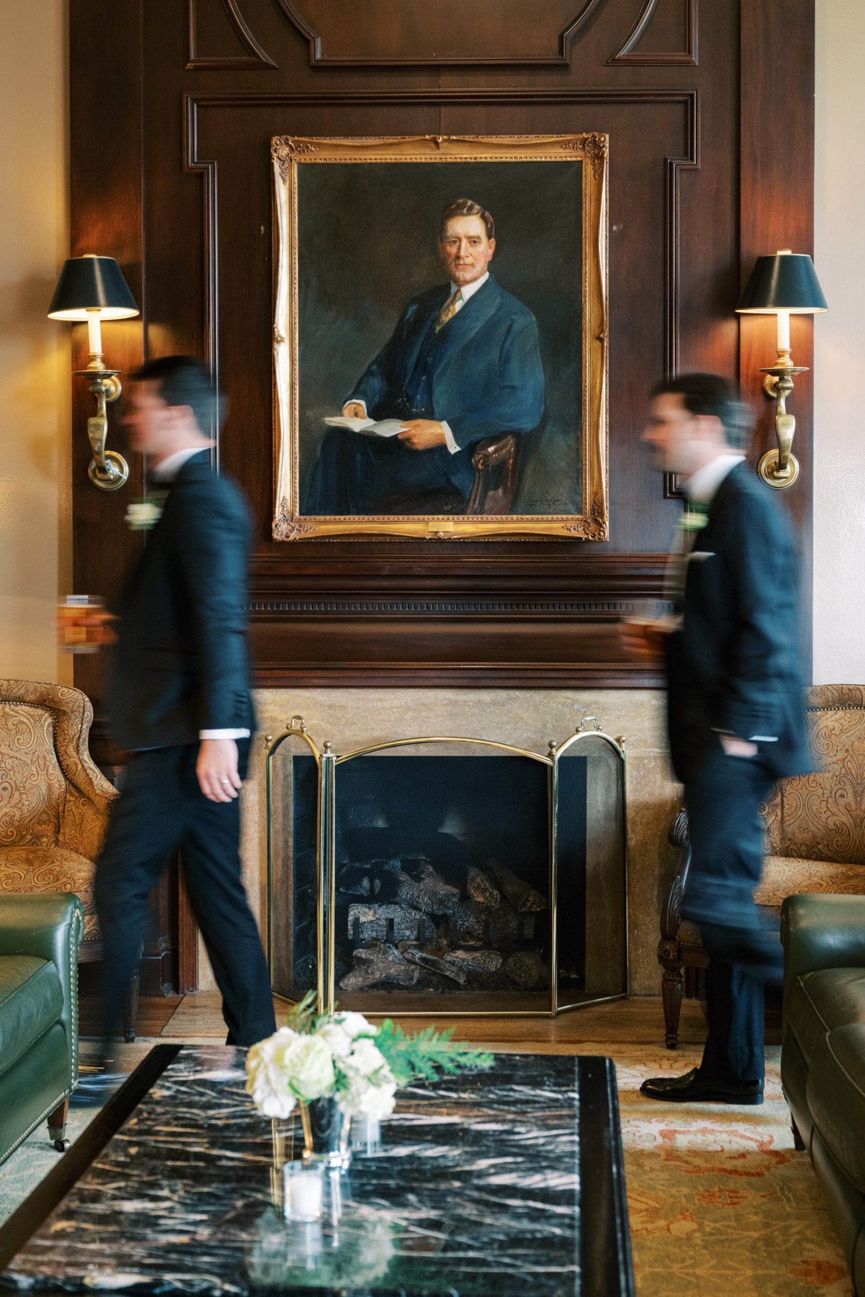groomsmen from winter wedding 