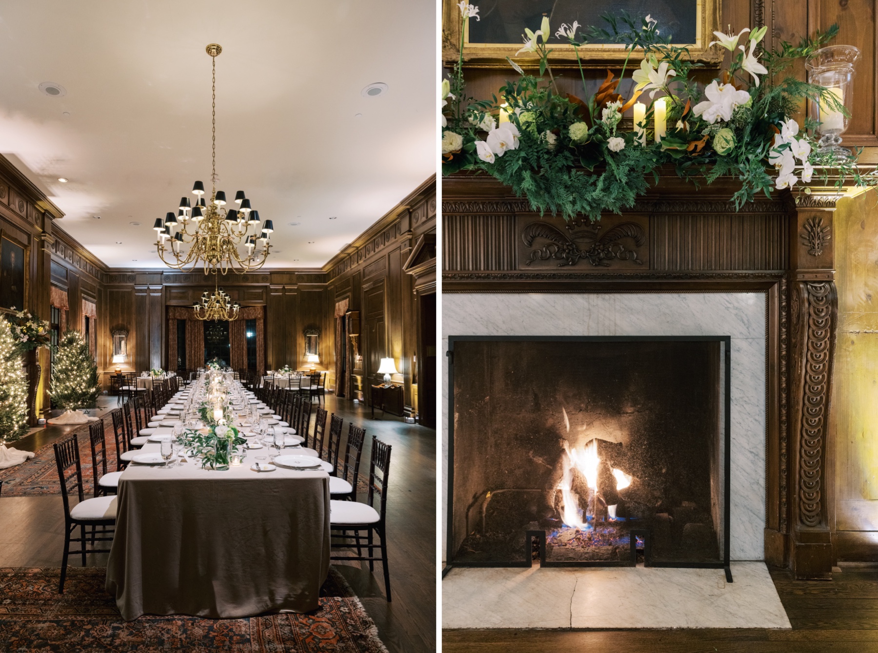 Joyful Winter Wedding details at Charlotte Country Club