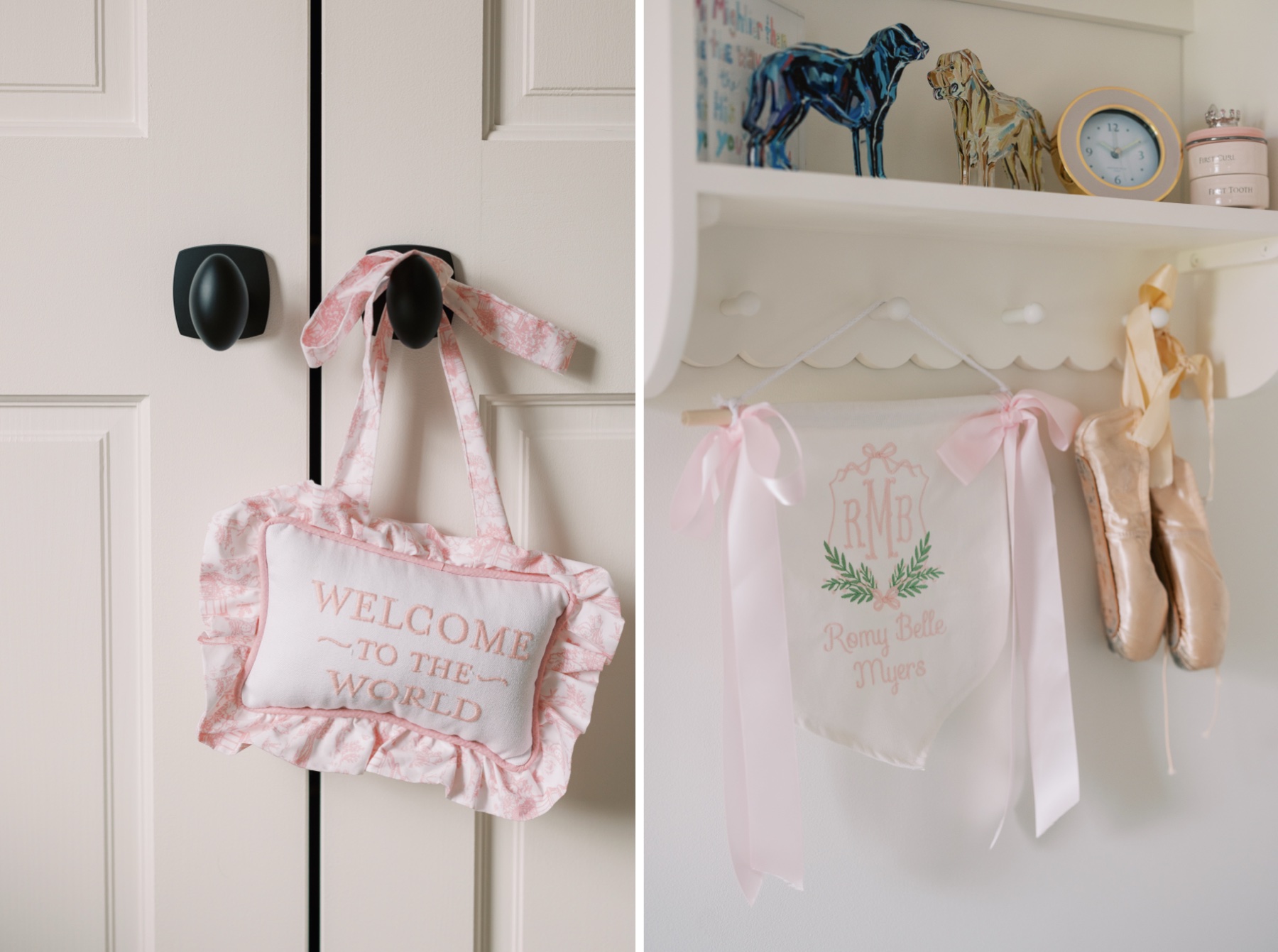sweet pink details for baby romy's newborn session