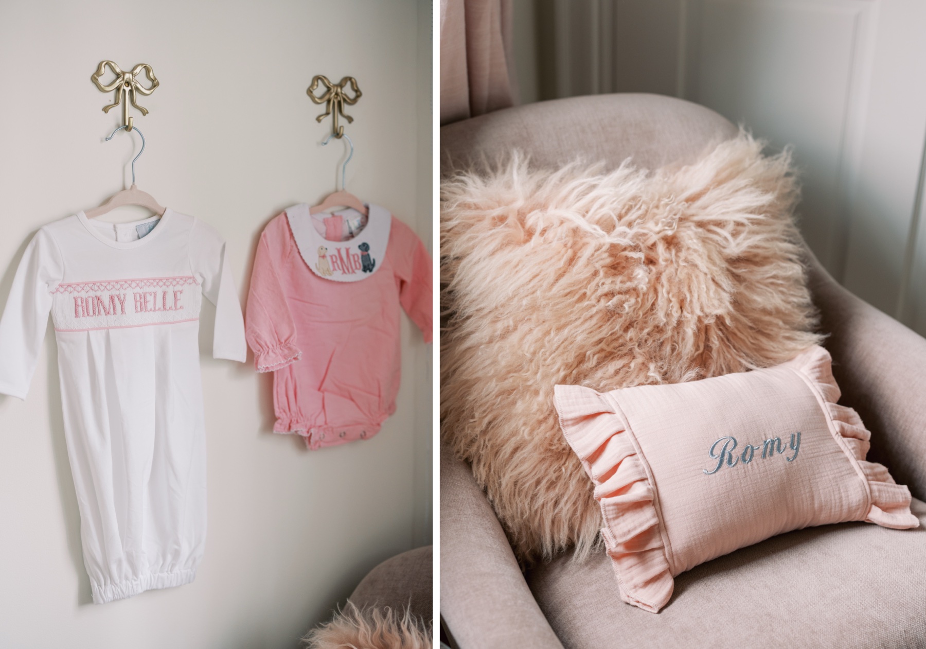 sweet girl details in a charlotte nursery
