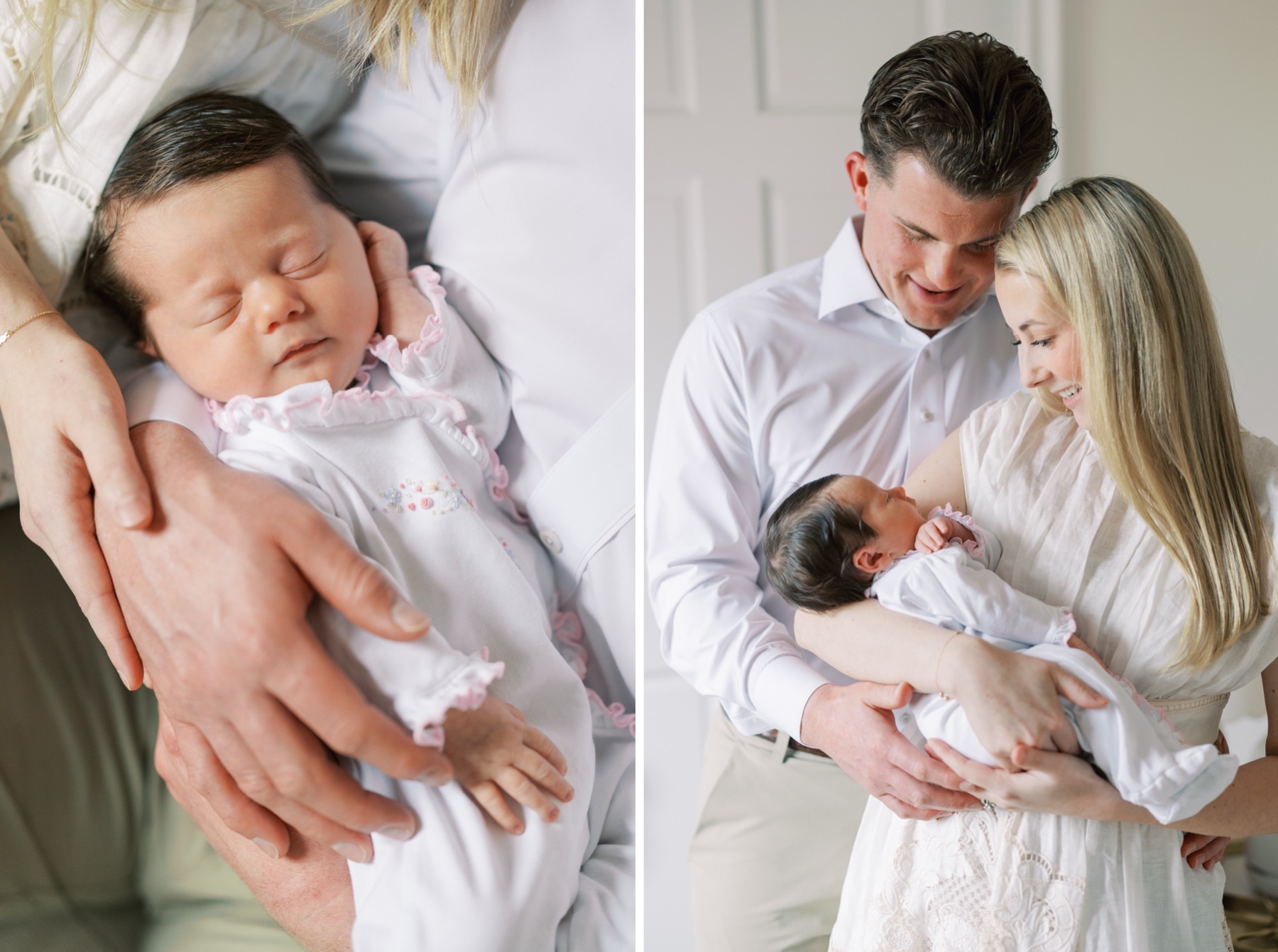 A newborn baby girl sleeps during her Newborn Session