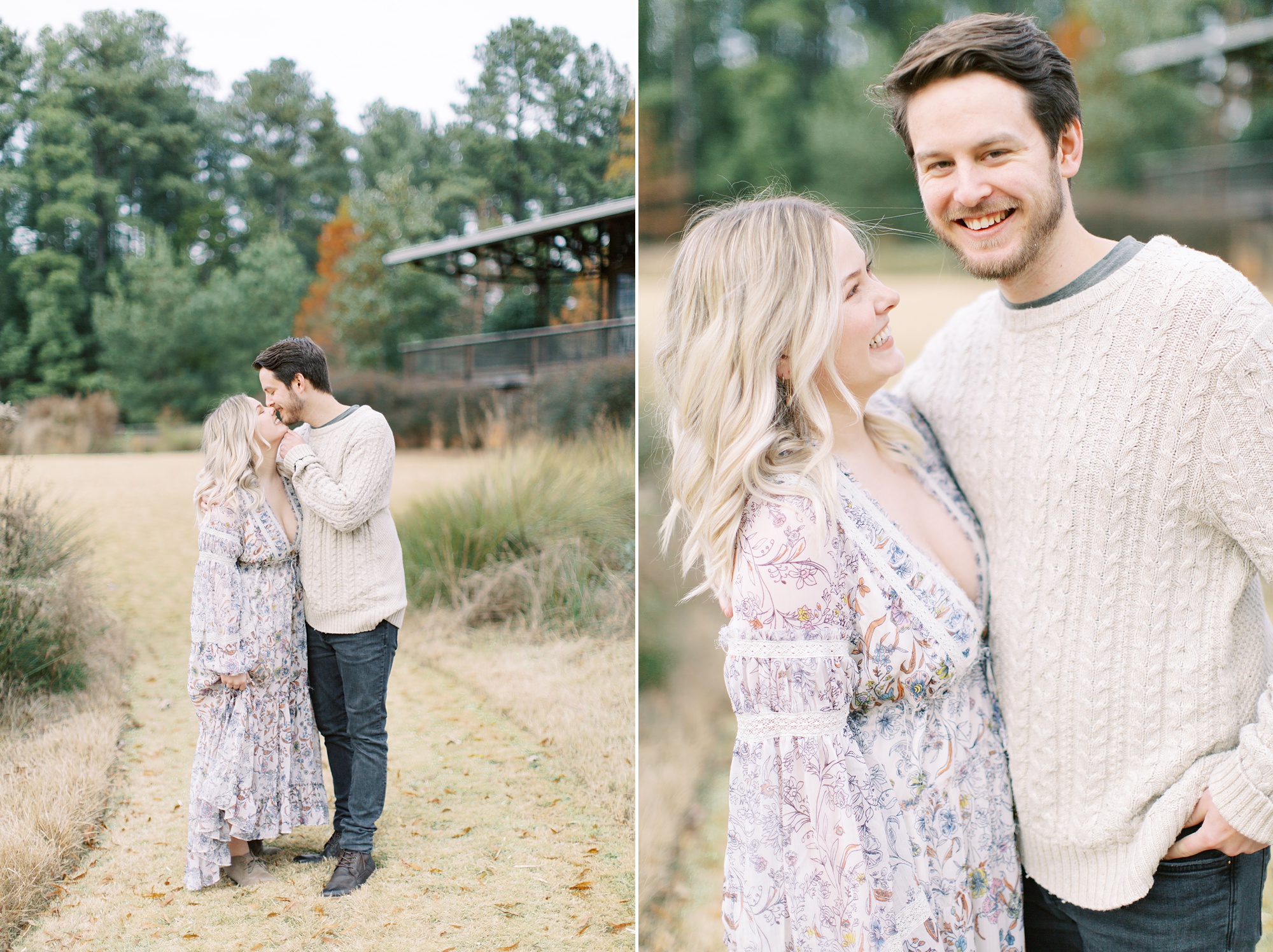 casual engagement session in Lancaster SC