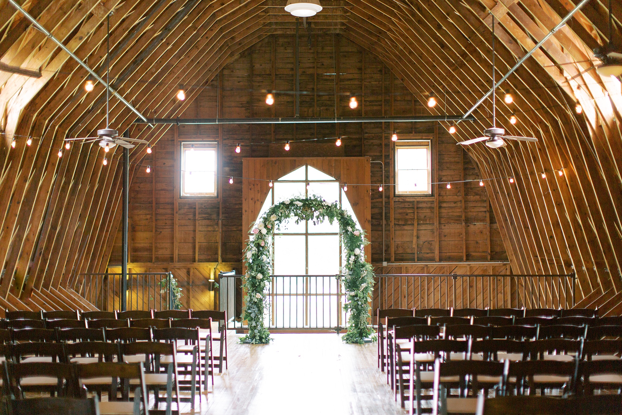 The Dairy Barn wedding ceremony details