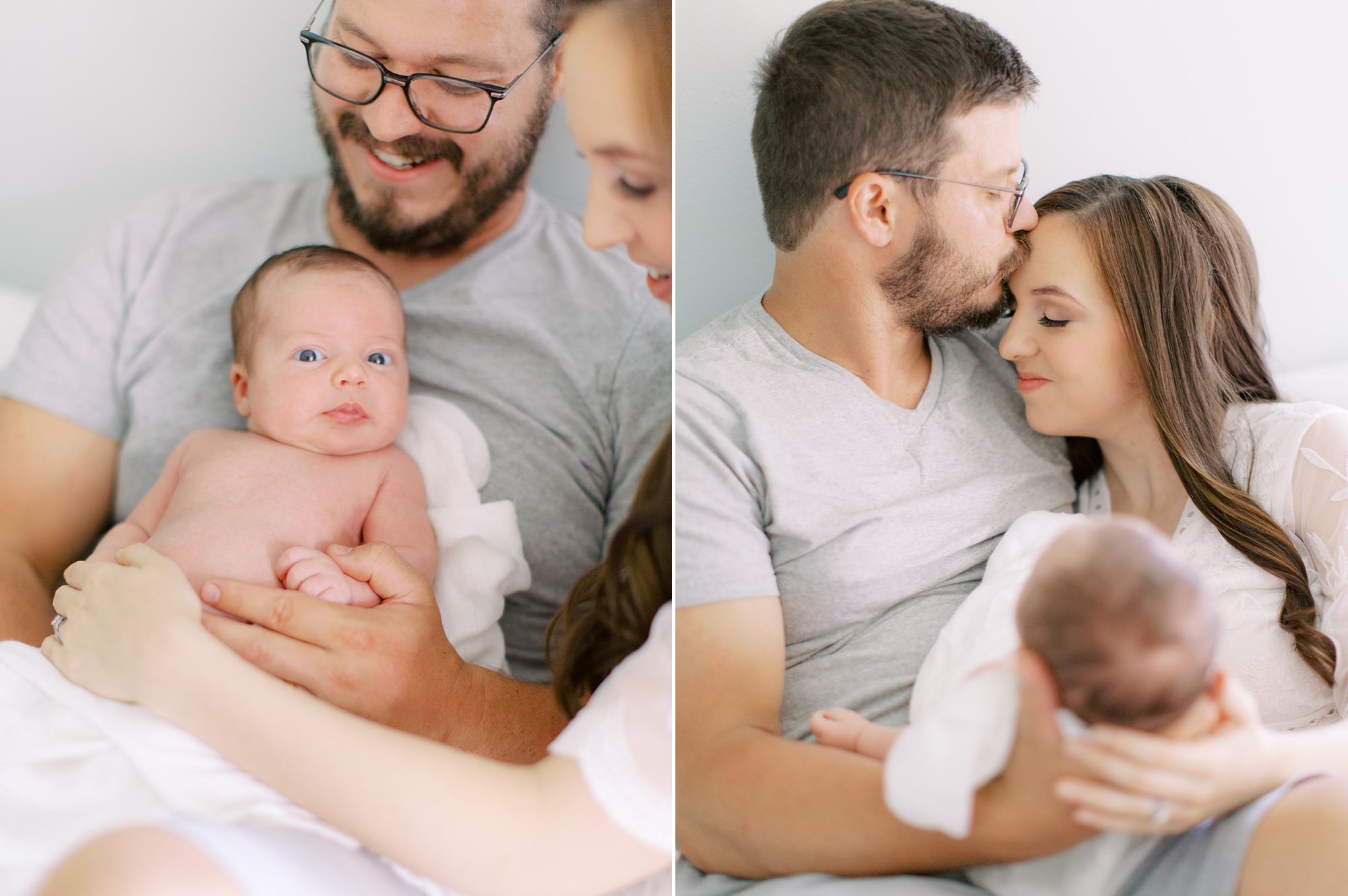 relaxed newborn portraits in Charlotte NC