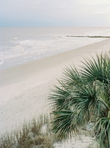 Charleston beach before microwedding