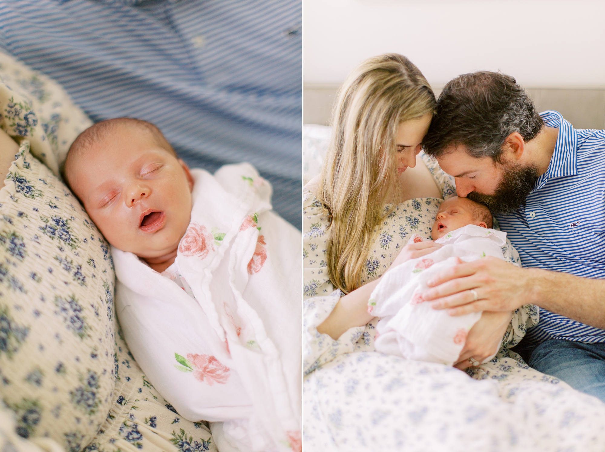 baby sleeps during In Home Lifestyle Newborn Session