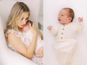 mom snuggles with daughter during NC lifestyle photos