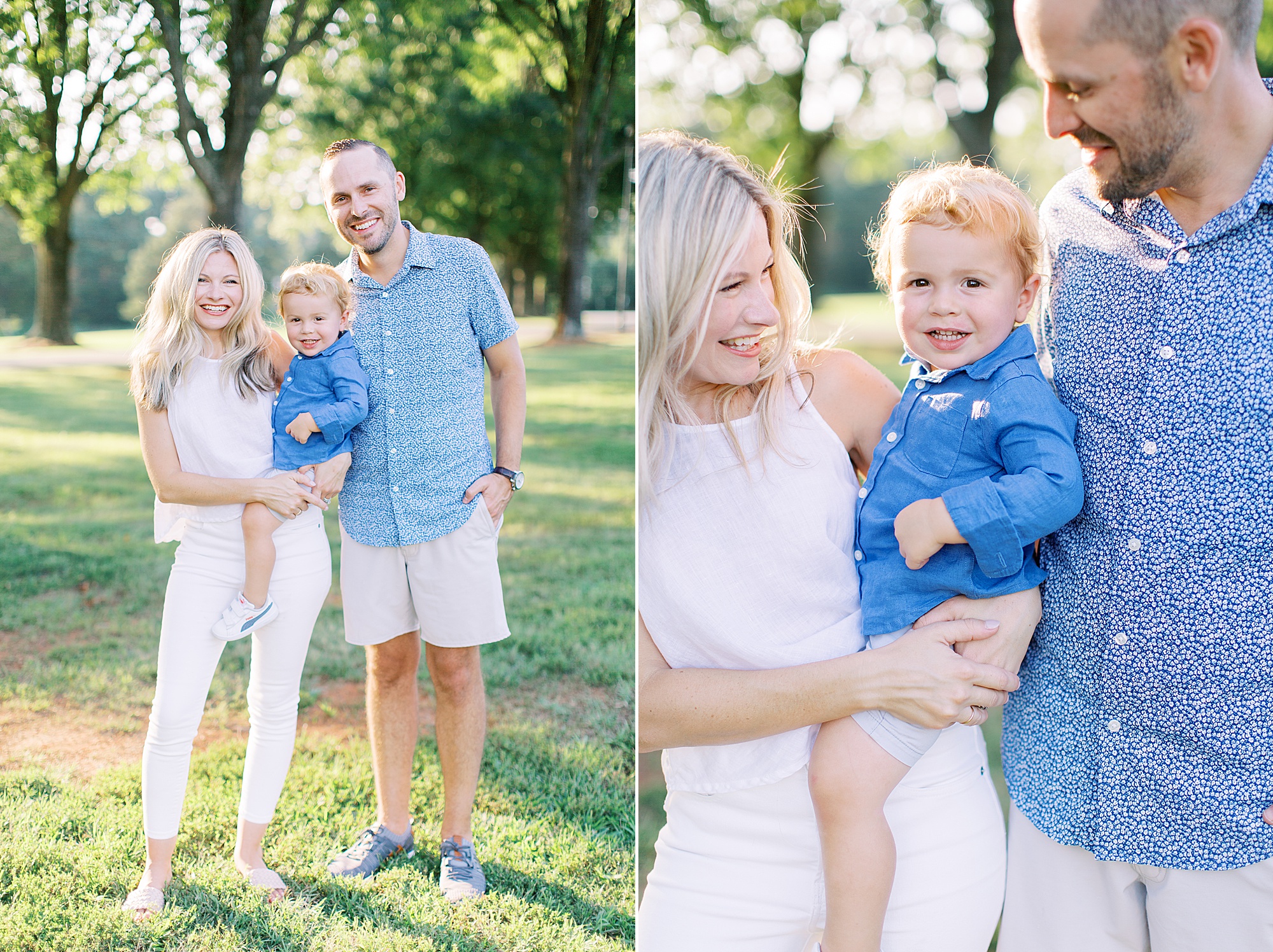Charlotte family portraits at Cabarrus Country Club