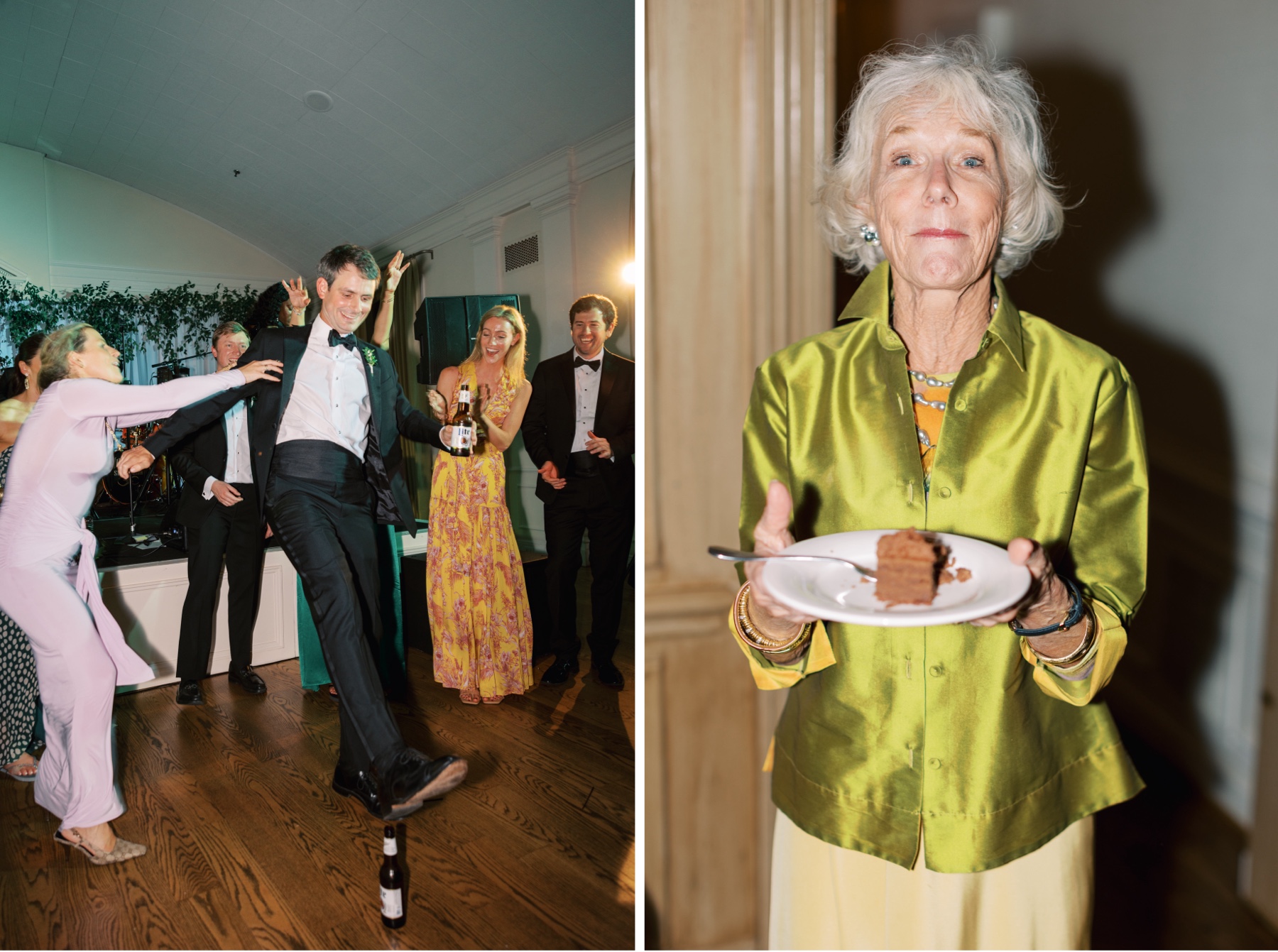 candid moments from Wedding reception at Old Town Country Club 
