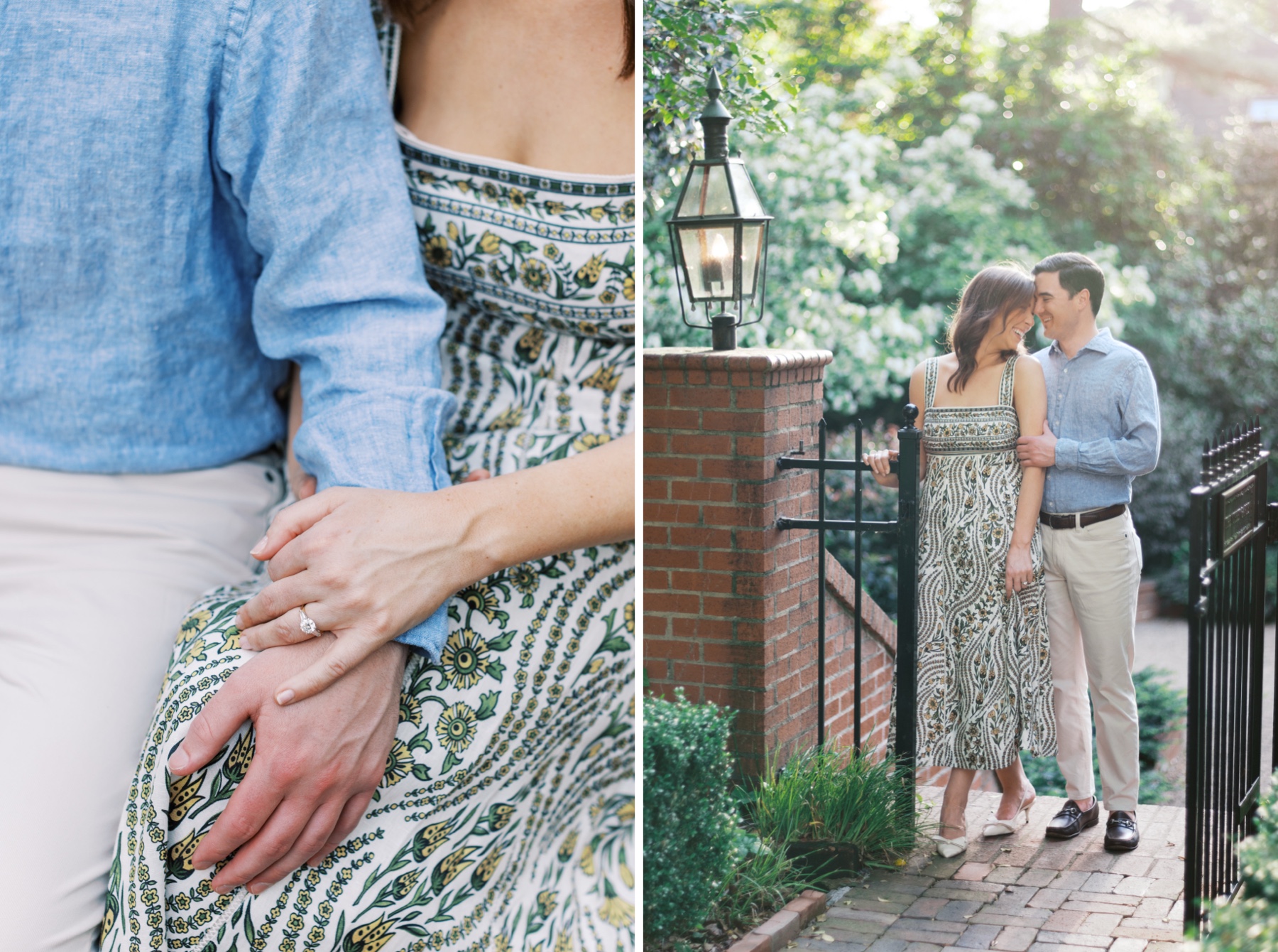 Elegant Spring Engagement at Duke Mansion